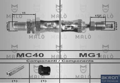 спирачен маркуч AKRON-MALÒ 80190