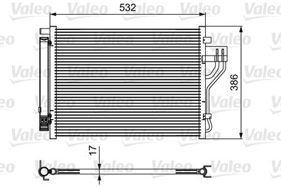 VALEO 814494 Радиатор кондиционера  для HYUNDAI ix35 (Хендай Иx35)
