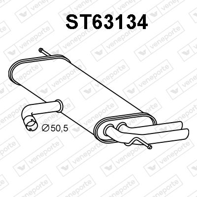 VENEPORTE ST63134 Глушитель выхлопных газов для SEAT ALTEA XL (5P5, 5P8) 1.6 TDI VENEPORTE ST63134 Глушитель выхлопных газов для SEAT ALTEA XL (5P5, 5P8) 1.6 TDI