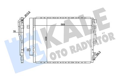 Конденсатор, кондиционер KALE OTO RADYATÖR 342625 для KIA SORENTO