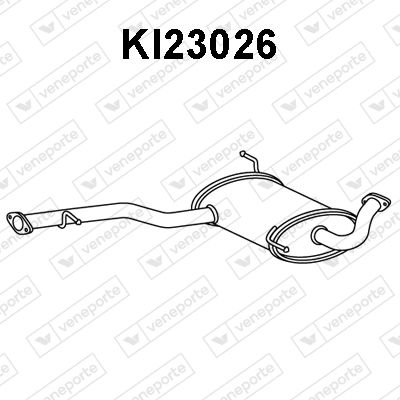 Средний глушитель выхлопных газов VENEPORTE KI23026 для KIA CARNIVAL