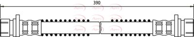 APEC Brake Hose HOS3180