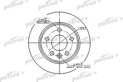 PATRON PBD2777 Тормозные диски  для SEAT ALHAMBRA (Сеат Алхамбра)