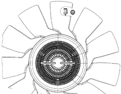 Fan, engine cooling CFF 497 000P