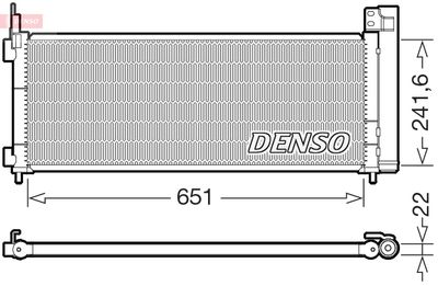 DENSO DCN50123 Радиатор кондиционера  для TOYOTA RAV 4 (Тойота Рав 4)