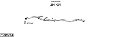 Изпускателна система BOSAL SYS13524