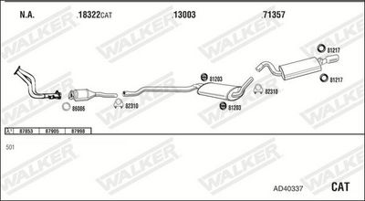 Изпускателна система WALKER AD40337
