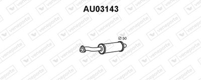 VENEPORTE AU03143 Глушитель выхлопных газов  для AUDI 100 (Ауди 100)
