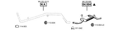 Изпускателна система ASMET VA034500