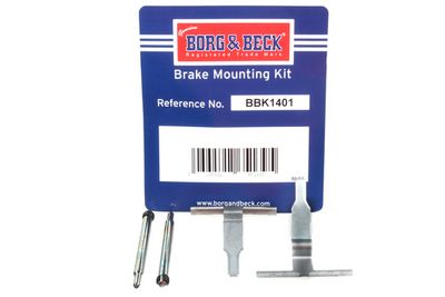 комплект принадлежности, дискови накладки BORG & BECK BBK1401