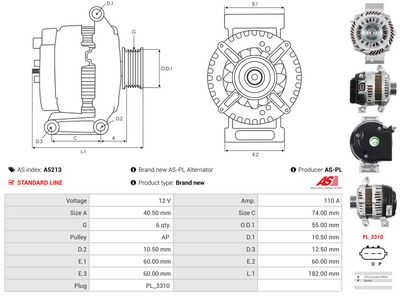 GENERATOR / ALTERNATOR AS-PL A5213 4