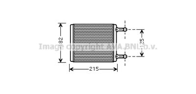 Теплообменник, отопление салона AVA QUALITY COOLING MS6442 для MERCEDES-BENZ VITO