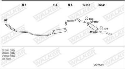Изпускателна система WALKER VO40201