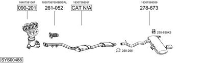Изпускателна система BOSAL SYS00488