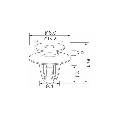 Clips, side-/beskyttelseslister EINPARTS EPCRC1330