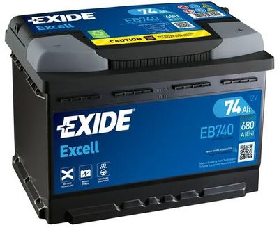 Стартерная аккумуляторная батарея EXIDE EB740 для RENAULT MASTER