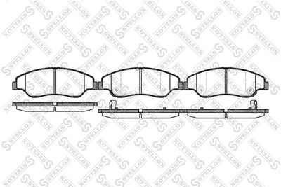 Комплект тормозных колодок, дисковый тормоз STELLOX 750 002-SX для KIA RETONA