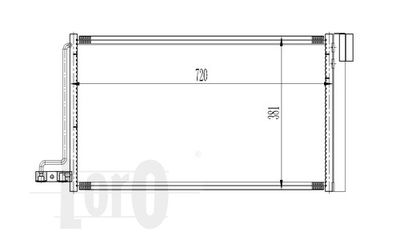 Конденсатор, кондиционер ABAKUS 017-016-0018 для FORD C-MAX