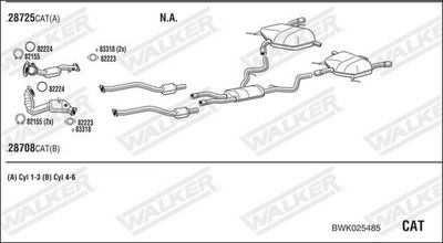 Изпускателна система WALKER BWK025485