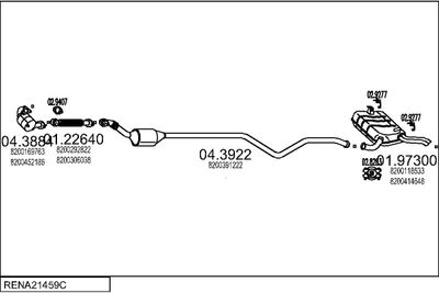 SISTEM DE ESAPAMENT MTS RENA21459C015775