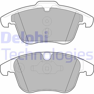 Комплект тормозных колодок, дисковый тормоз DELPHI LP1967 для BYD QIN