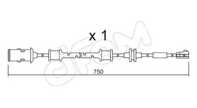 SENZOR DE AVERTIZARE UZURA PLACUTE DE FRANA