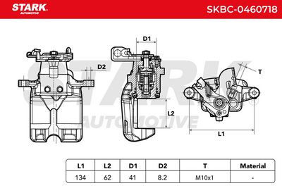 спирачен апарат STARK SKBC-0460718