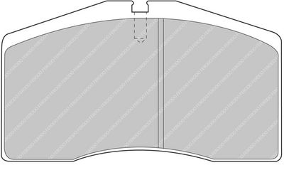 комплект спирачно феродо, дискови спирачки FERODO RACING FCP891W