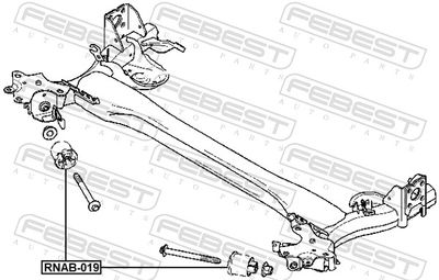 Bushing, axle beam RNAB-019