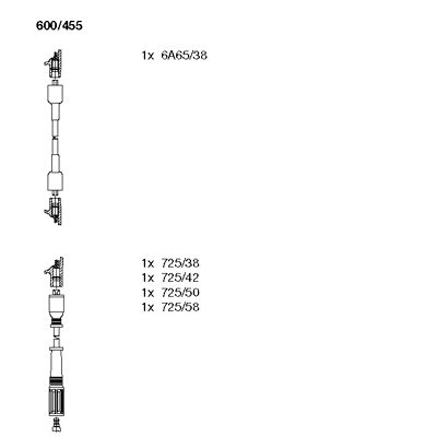 Комплект проводов зажигания BREMI 600/455 для LANCIA A