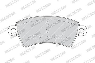 BREMSBELAGSATZ SCHEIBENBREMSE FERODO FDB1370 1
