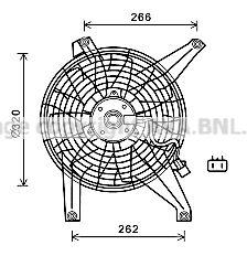 Вентилятор, охлаждение двигателя AVA QUALITY COOLING MT7528 для MITSUBISHI PAJERO