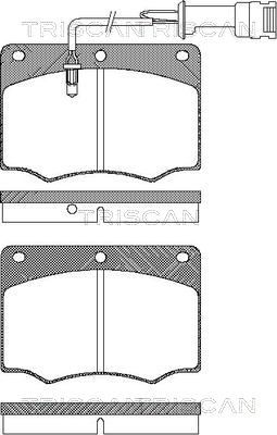 Комплект тормозных колодок, дисковый тормоз TRISCAN 8110 16231 для FORD GRANADA