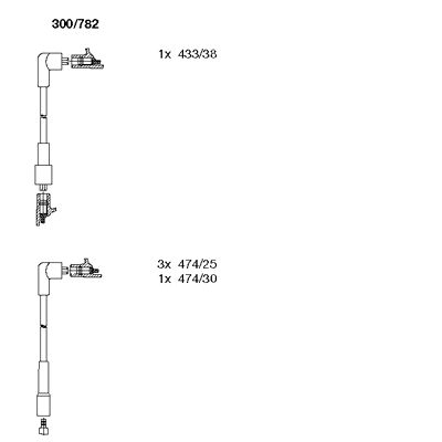 Комплект проводов зажигания BREMI 300/782 для LAND ROVER 90