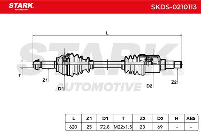 полуоска STARK SKDS-0210113