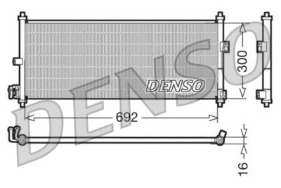 DENSO DCN46011 Радіатор кондиціонера для NISSAN (Ниссан)