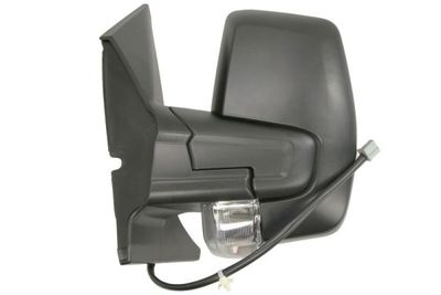 Zijspiegel Links (elektrisch, in reliëf, met verwarming, met indicator) past: FORD TRANSIT / TOURNEO CUSTOM 07.17-12.23