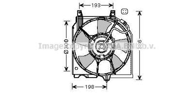 Вентилятор, охлаждение двигателя AVA QUALITY COOLING DN7527 для NISSAN ALMERA