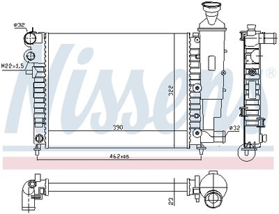 RADIATOR RACIRE MOTOR NISSENS 63522 4