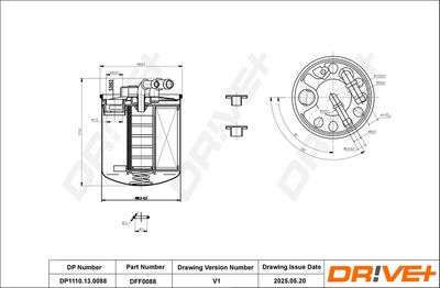 FILTRU COMBUSTIBIL DR!VE+ DP1110130088 6