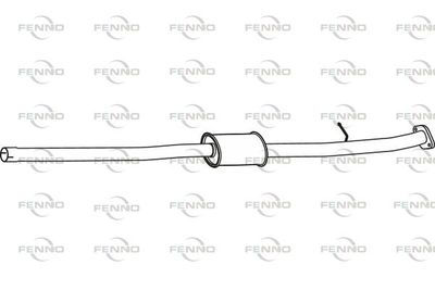 Средний глушитель выхлопных газов FENNO P29079 для HYUNDAI TUCSON