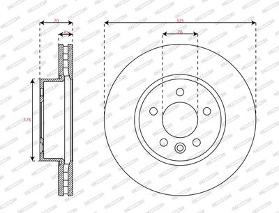 DISC FRANA FERODO DDF3104C1 1