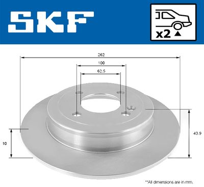 DISC FRANA SKF VKBD90206S2 1