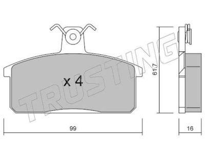 SET PLACUTE FRANA FRANA DISC TRUSTING 0280