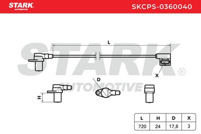 импулсен датчик, колянов вал STARK SKCPS-0360040