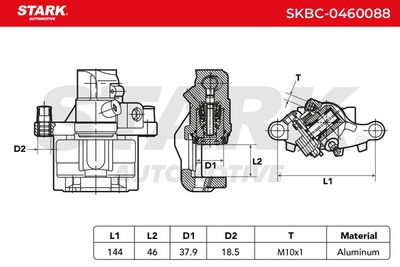 спирачен апарат STARK SKBC-0460088