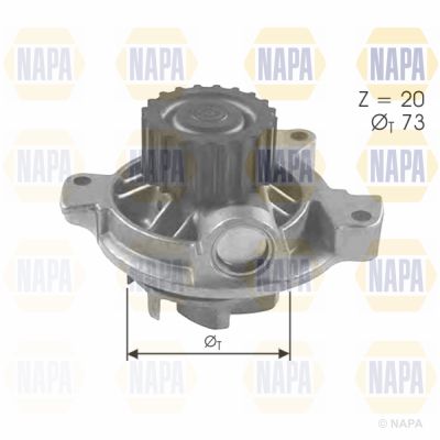 Water Pump, engine cooling NAPA NWP1077