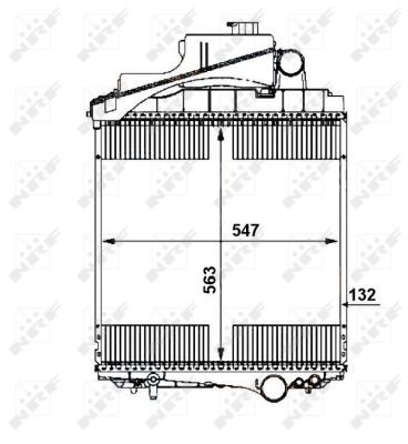 Radiator, racire motor NRF 54110