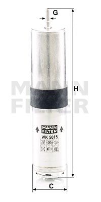 Топливный фильтр MANN-FILTER WK 5015 z для BMW 2