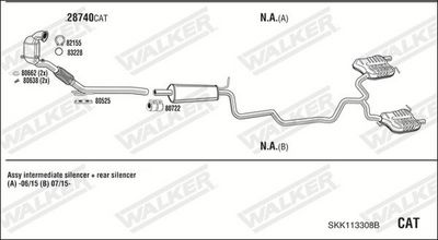 SISTEM DE ESAPAMENT WALKER SKK113308B